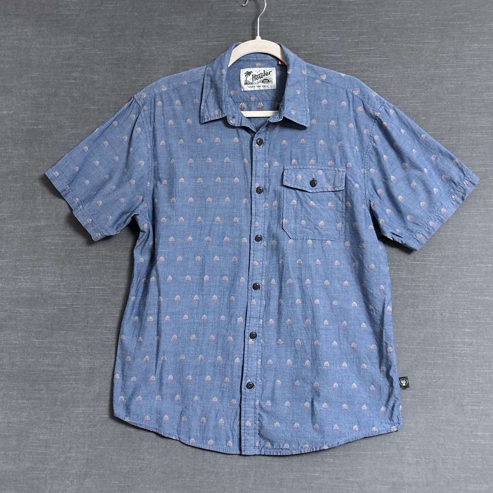 Howler Brothers Blue Casual Button Down Shirt